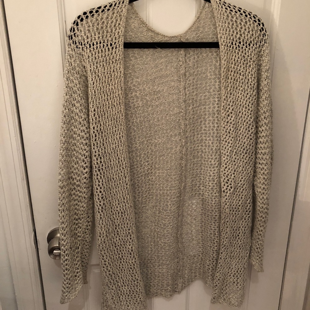 Brandy Melville Light Gray Summer Cardigan